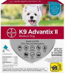 K9 Advantix II For Dogs 11-20 lbs 4 Pack
